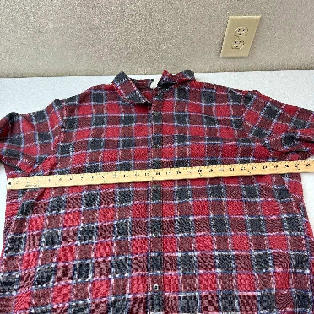 The North Face Men's Plaid Button Up‎ Shirt Long Sleeve Red/Black Size XXL
